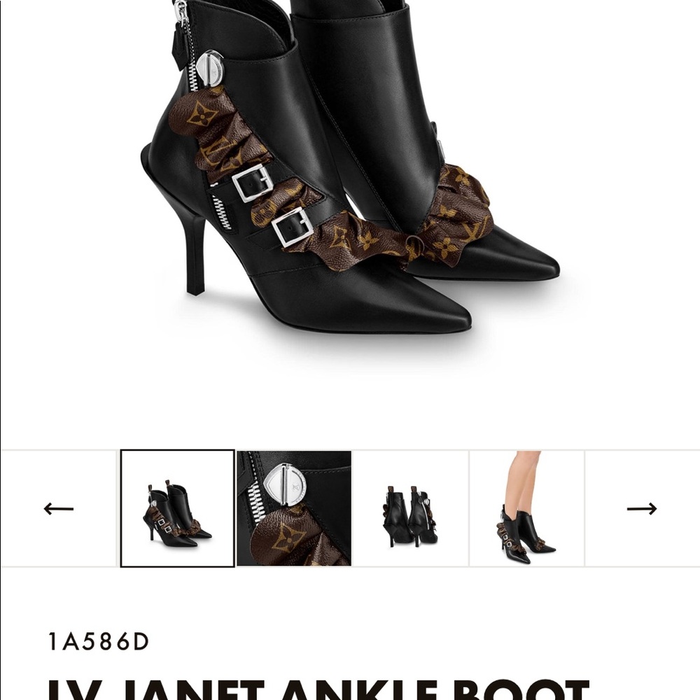 NWT Sz 7.5 Authentic Louis Vuitton Janet Boots.